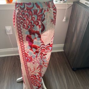 zara printed pants